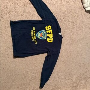 Navy SFPD Long Sleeve Shirt